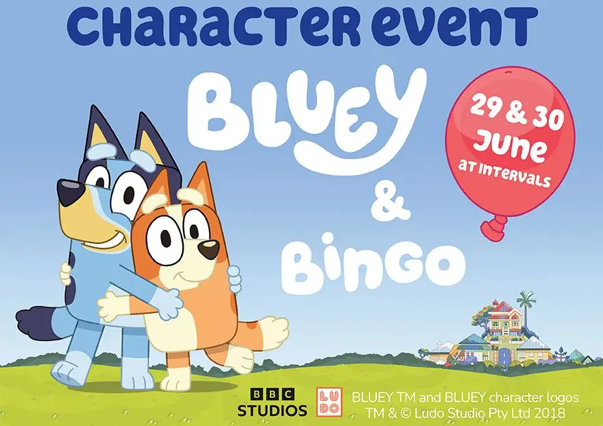 Bluey and Bingo make first visit to Ravenglass and Eskdale Railway