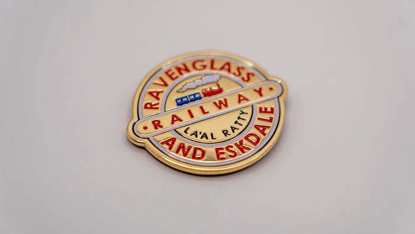 Metal Ravenglass & Eskdale Railway Logo Magnet
