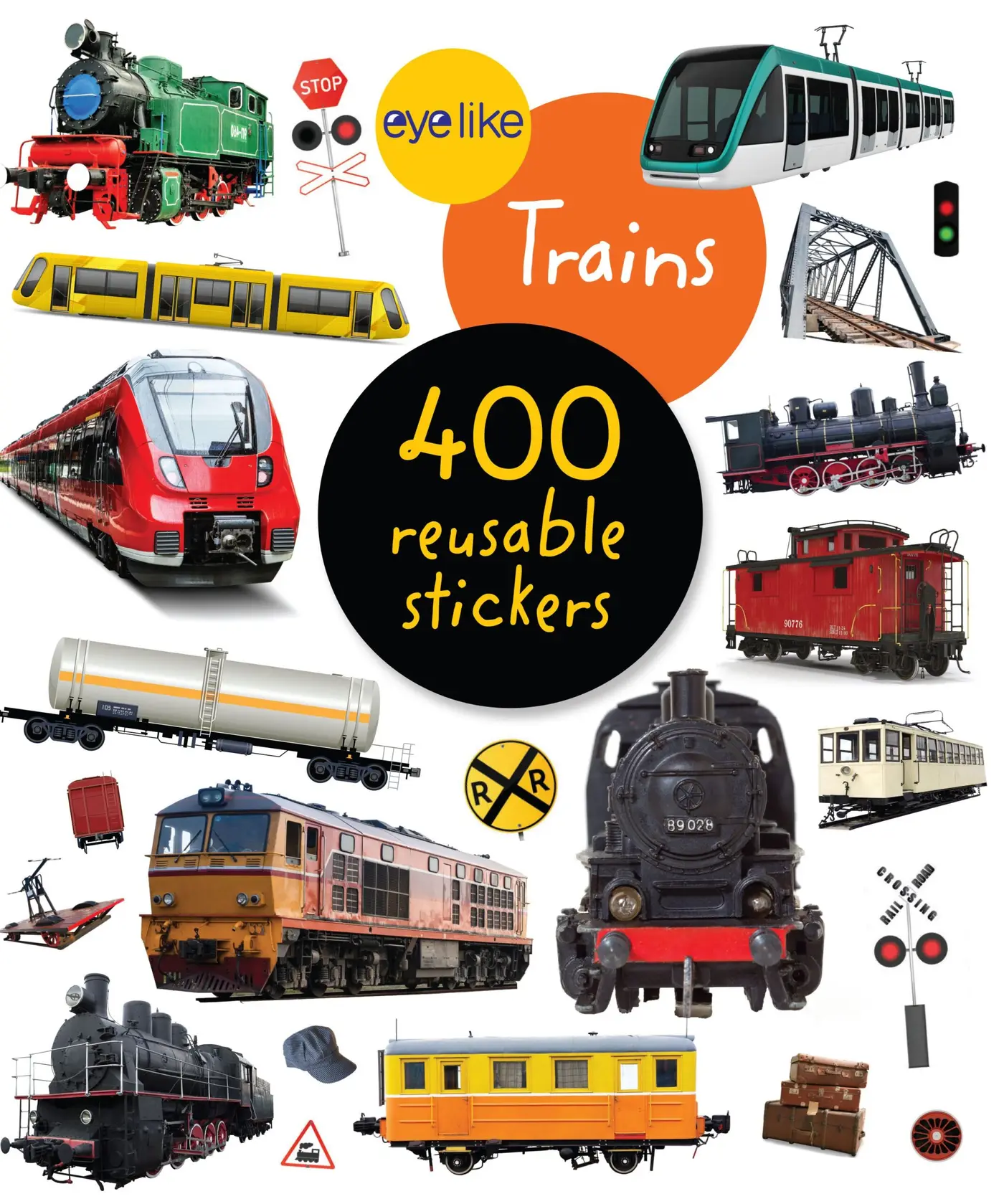 Eyelike Trains: 400 Reusable Stickers